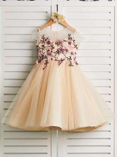 Lovely Tulle Lace Sleeveless Flower Girl Sale Dress