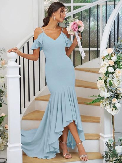 Cascading Ruffles Asymmetrical Mermaid Bridesmaid Dresses_32