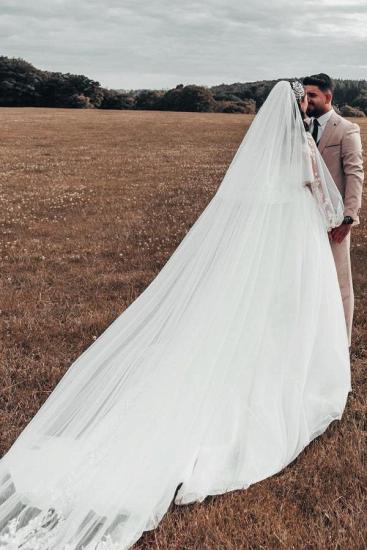 Gorgeous A-Line Wedding Dresses | Glitter Wedding Dresses_5