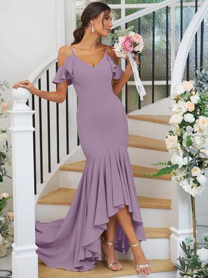Cascading Ruffles Asymmetrical Mermaid Bridesmaid Dresses_19