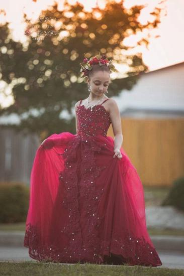 Chiffon Dress Lace Applique Sweetheart Neckline Girl Girl Beauty After Opening And Bowknot | Floor Length Dress_2