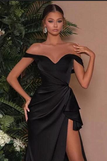 Sexy Satin V-Neck Cap Sleeves Prom Dresses_2