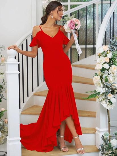 Cascading Ruffles Asymmetrical Mermaid Bridesmaid Dresses_28
