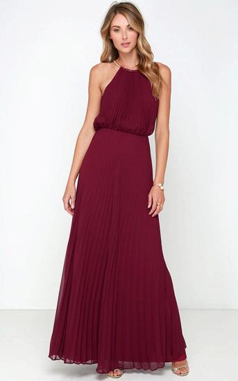 Elegant Chiffon Sleeveless Bridesmaid Dress_6