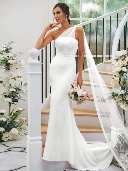 Elegant Simple Long Bridesmaid Dress Pink_22