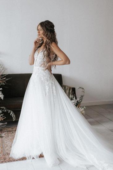 A-line Lace Bohemian Wedding Dress Online