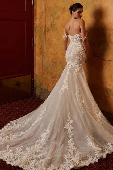 Gorgeous Off-Shoulder Floral Lace Wedding Dress | Mermaid Bridal Gown_2