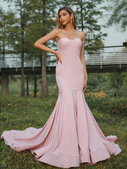 Elegant Sweetheart Sleeveless Mermaid Evening Dresses_3