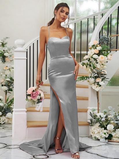 Long Sweetheart Spaghetti Straps Mermaid Evening Dresses_25
