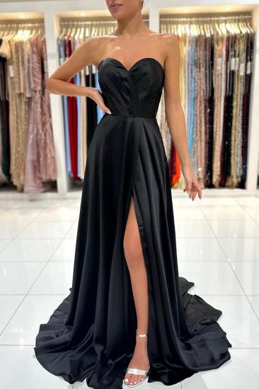 Sweetheart Neck Polar Long Front Split Waist Gown
