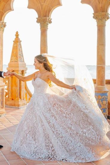 Tulle Lace Floor-Length Sweetheart Sleeveless Scoop Ball-Gown/Princess PromDresses Classic_4