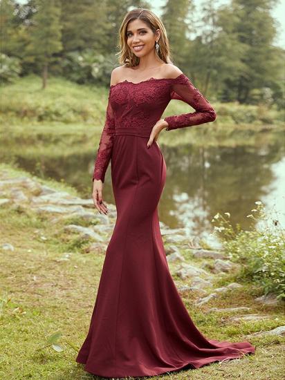 Designer Lace Sleeveless Mermaid Evening Dresses_4
