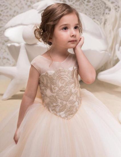 Lovely Girl Backless Dress Organza Floor Length With Bowknot | Sleeveless Pageant Dress Little Girl_3