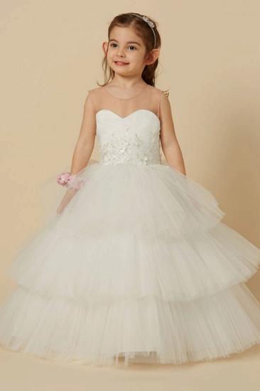 Scoop Ball-Gown/Princess Tulle Flower Girl Dress