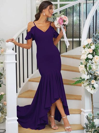 Cascading Ruffles Asymmetrical Mermaid Bridesmaid Dresses_29