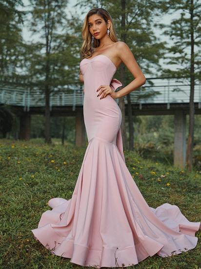 Elegant Sweetheart Sleeveless Mermaid Evening Dresses_6