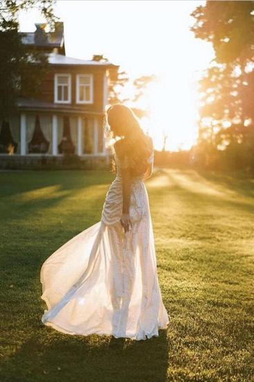 Glitter Small Mermaid Wedding Dress_2