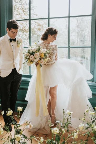 Elegant Lace Wedding Dress With Sleeves