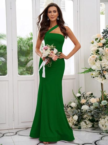 Lilac Long Mermaid Bridesmaid Dresses Simple_13