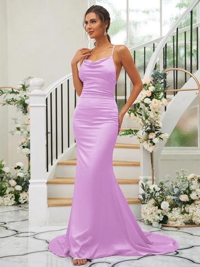 Lilac Long Sexy  Evening Dress | Simple Prom Dresses_20