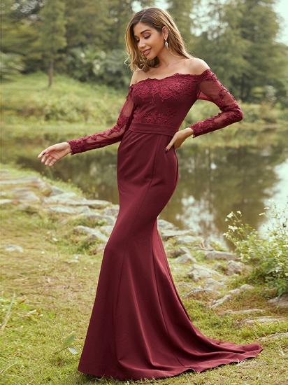 Designer Lace Sleeveless Mermaid Evening Dresses_5